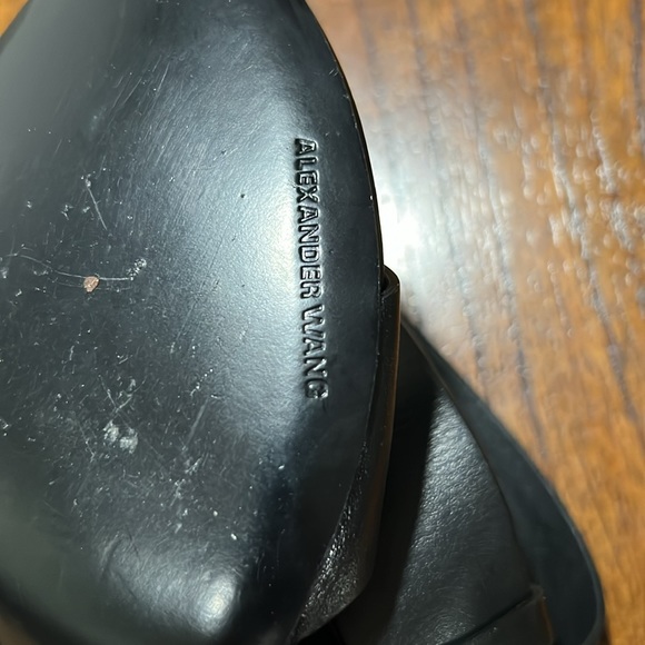 ALEXANDER WANG  wrap around Sandals Black Leather - Picture 5 of 7